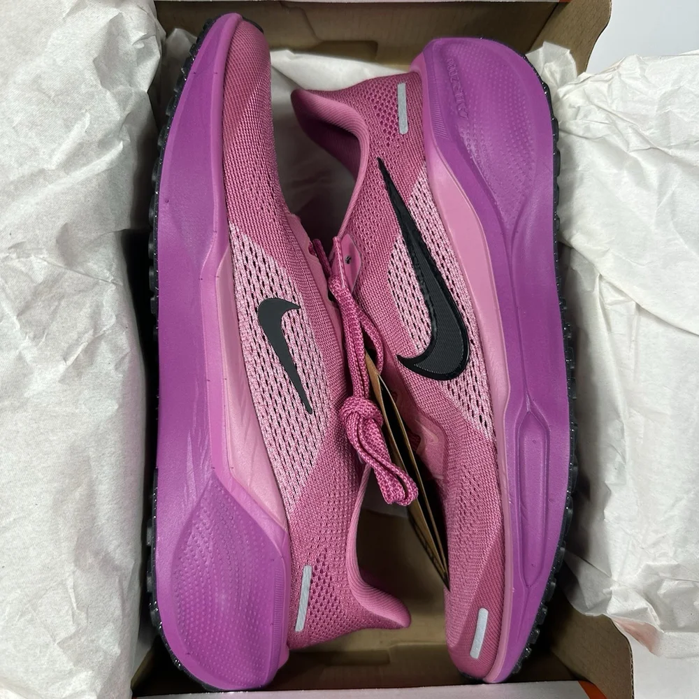 Nike Air Zoom Pegasus 41 Running Athletic Sneakers Cosmic Fuchsia Youth 5.5